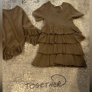 MINNIE ROSE 2 PIECE CASHMERE KIDS SIZE 8 DRESS & PONCHO.